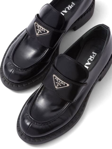 prada loafer braun|Prada loafers farfetch.